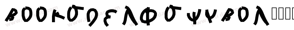 bookshelf symbol字体转换